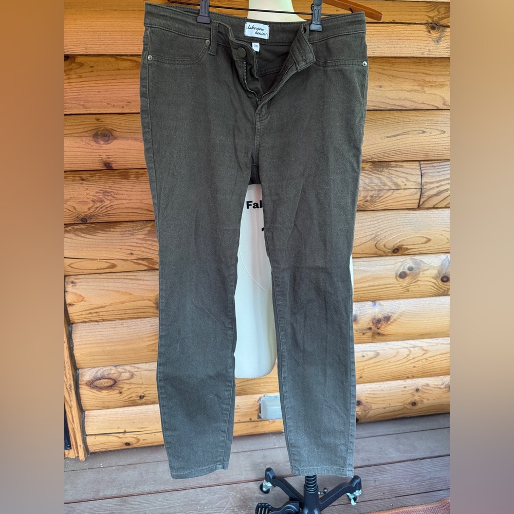 Lakeview moss skinny jeans